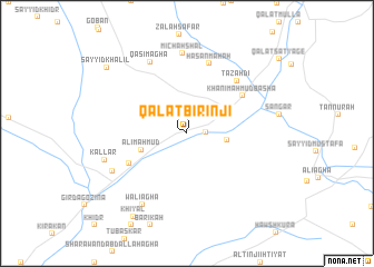 map of Qal‘at Birinjī