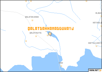 map of Qal‘at Dahhām ad Duwayj