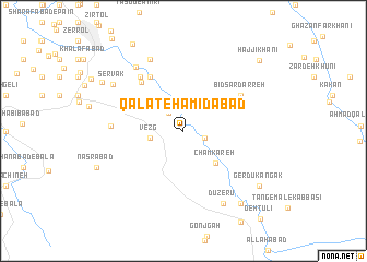 map of Qalāt-e Ḩamīdābād