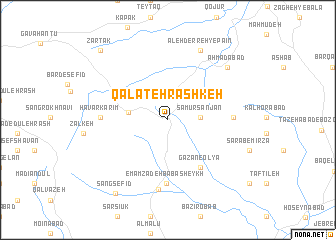 map of Qalāteh Rashkeh