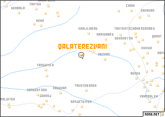 map of Qalāt-e Reẕvānī