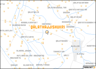 map of Qal‘at Ḩājjī Shukrī