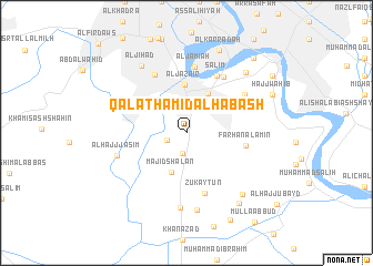 map of Qal‘at Ḩamīd al Ḩabash