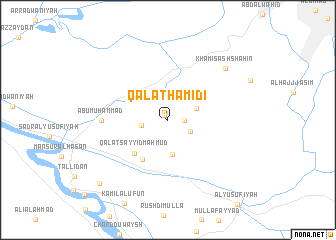 map of Qal‘at Ḩamīdī