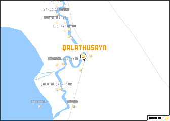 map of Qal‘at Ḩusayn