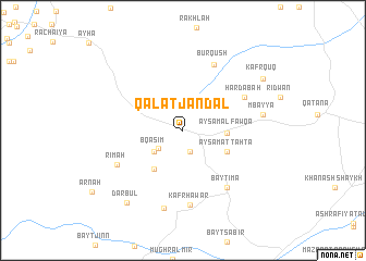 map of Qal‘at Jandal