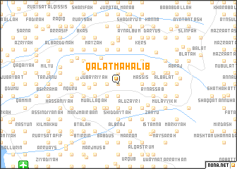 map of Qal‘at Maḩālib