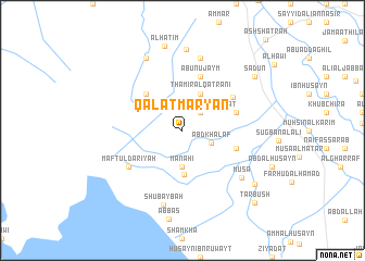 map of Qal‘at Maryān