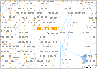 map of Qal‘at Marzā