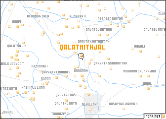 map of Qal‘at Mithjal