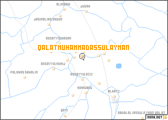 map of Qal‘at Muḩammad as Sulaymān