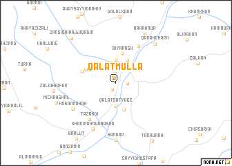 map of Qal‘at Mullā