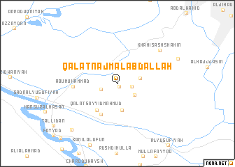 map of Qal‘at Najm al ‘Abd Allāh