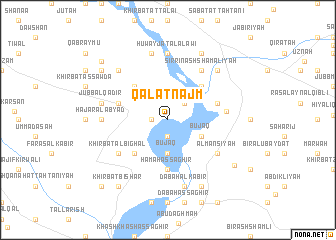 map of Qal‘at Najm
