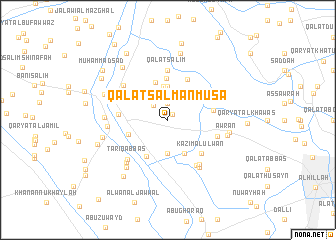 map of Qal‘at Salmān Mūsá