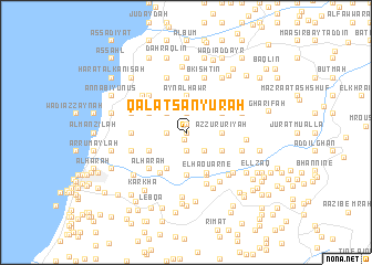 map of Qal‘at Sanyūrah