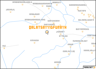 map of Qal‘at Sayyid Furayḩ