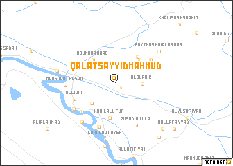 map of Qal‘at Sayyid Maḩmūd