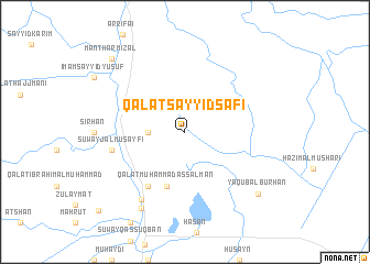 map of Qal‘at Sayyid Şāfī