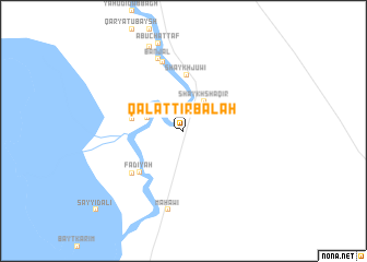 map of Qal‘at Ţirbālah