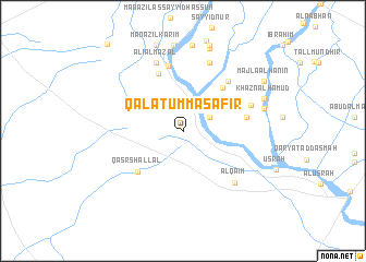 map of Qal‘at Umm ‘Aşāfīr