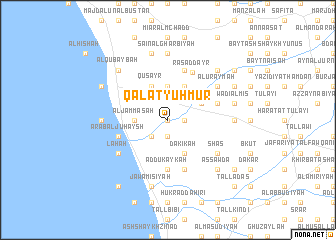 map of Qal‘at Yuḩmur