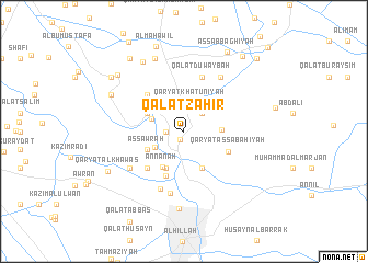 map of Qal‘at Z̧āhir