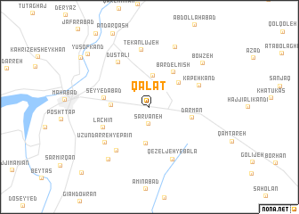 map of Qalāt