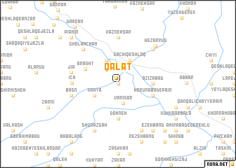 map of Qalāt