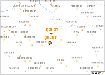 map of Qalāt