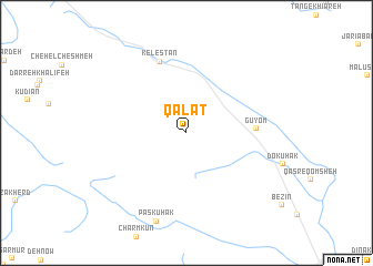 map of Qalāt