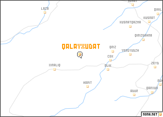 map of Qalay Xudat