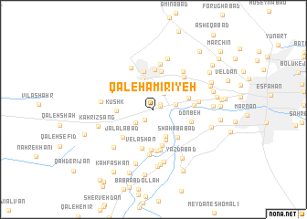 map of Qal‘eh Amīrīyeh