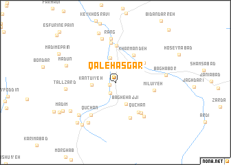 map of Qal‘eh ‘Asgar