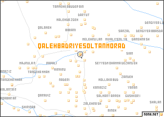map of Qal‘eh Badrī-ye Solţān Morād