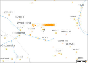 map of Qal‘eh Bahman