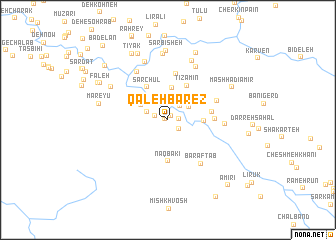 map of Qal‘eh Bārez