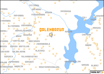 map of Qal‘eh Barūn
