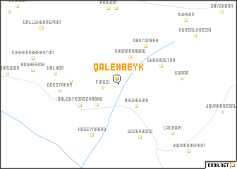 map of Qal‘eh Beyk