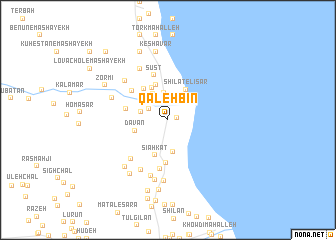 map of Qal‘eh Bīn