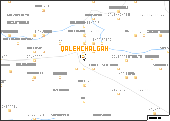 map of Qal‘eh Chālgāh