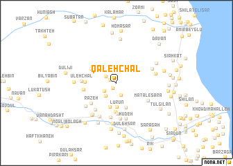 map of Qal‘eh Chāl