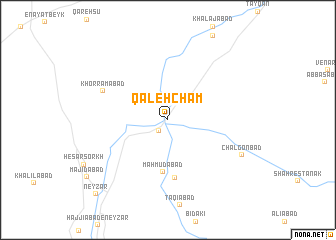 map of Qal‘eh Cham