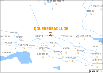 map of Qal‘eh-e ‘Abdollāh