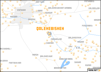 map of Qal‘eh-e Bīsheh