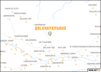 map of Qal‘eh-e Ferdows