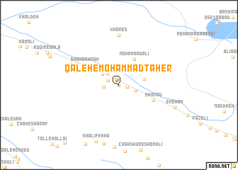 map of Qal‘eh-e Moḩammad Ţāher