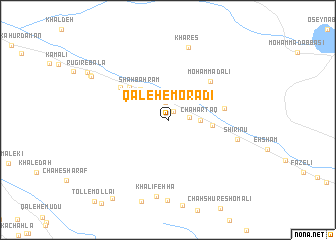 map of Qal‘eh-e Morādī