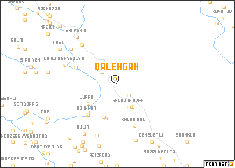 map of Qal‘eh Gāh