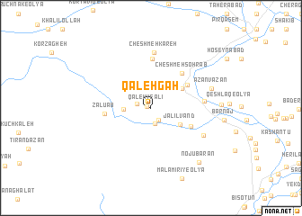 map of Qal‘eh Gāh